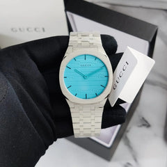 Gu.cci blue dial quartz