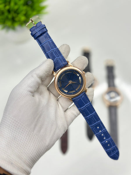 Leather Spinning Watch