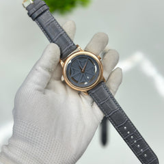 Leather Spinning Watch