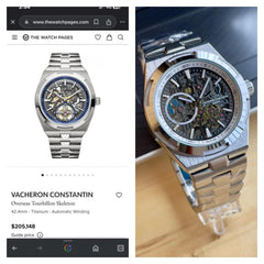 Vache°ron Constantin Overseas Tourbillon Skeleton Automatic