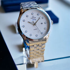 Ome°ga Date-Day Metal Watch