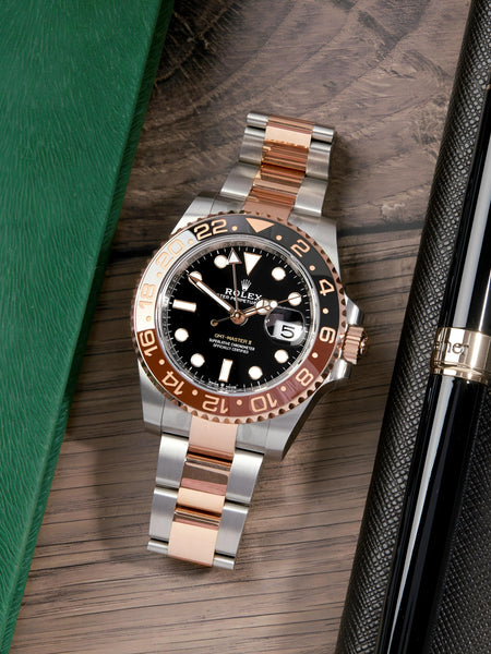 Ro_lex GMT Master II Rose Gold Silver Edition