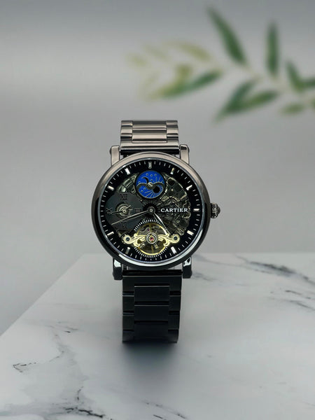 Carti°er Automatic Watch - Open Back Machine Model