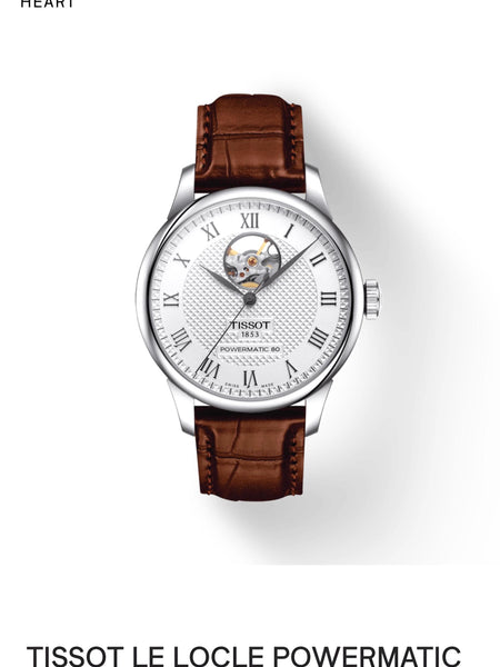 Tiss.ot Powermatic 80 open heart automatic