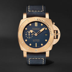 Pane.rai Submer.sible bronzo blu abisso automatic