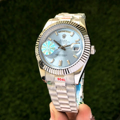 Rol.ex day date sky-blue automatic