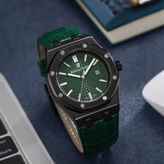 Aude.mars pigu.et leather straps quartz
