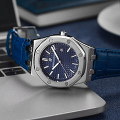 Aude.mars pigu.et leather straps quartz