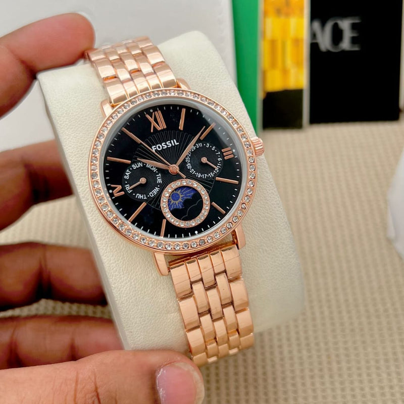 Fos.sil The City Engraved quartz