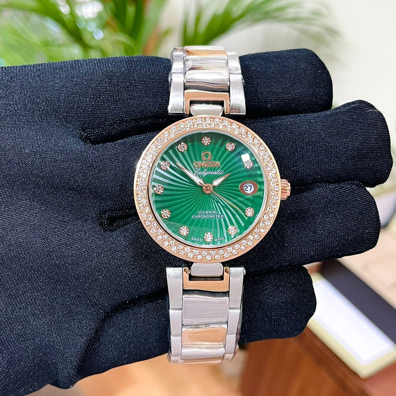Ome.ga ladymatic quartz machinery