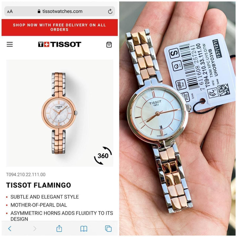 Tis.sot flamingo quartz movement
