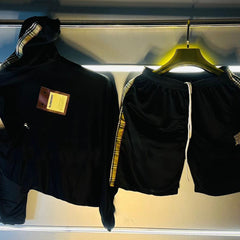 Bur.berry cord set tshirt and shorts