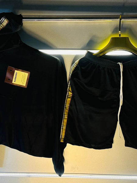 Bur.berry cord set tshirt and shorts