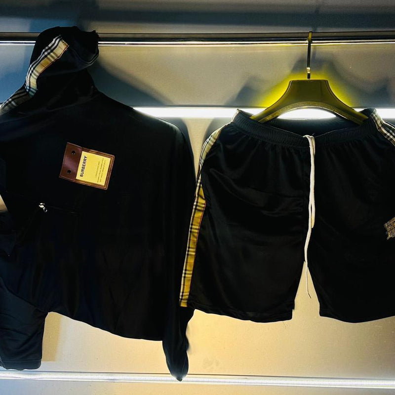 Bur.berry cord set tshirt and shorts