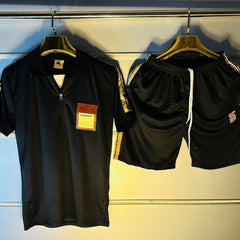 Bur.berry cord set tshirt and shorts