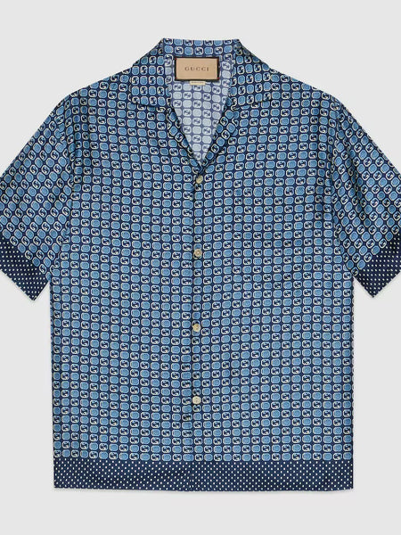 GUC.CI  Drop Shoulder Shirt 
 Sleeves Hawaii