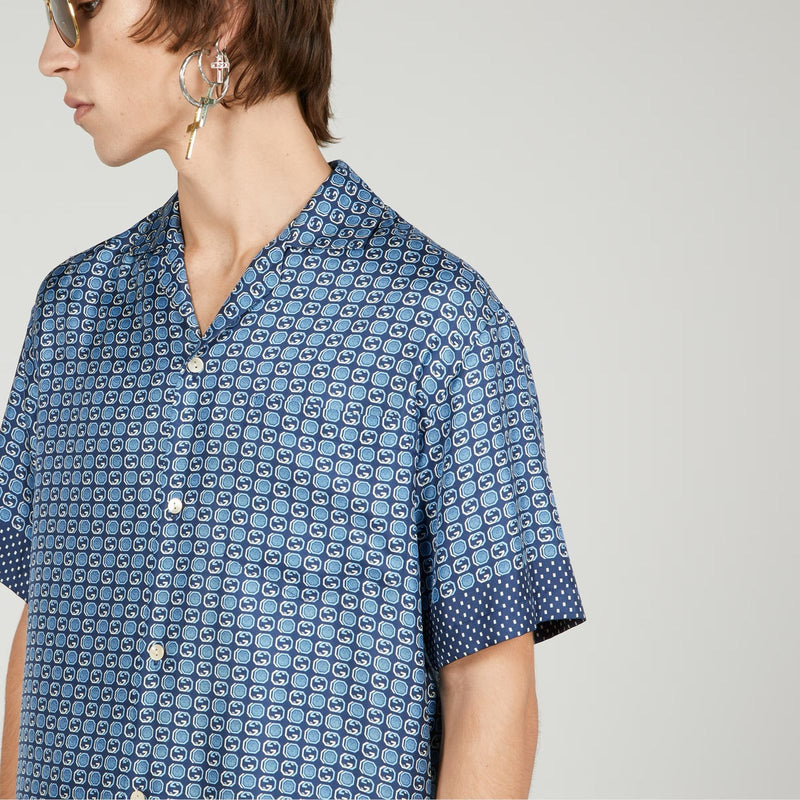 GUC.CI  Drop Shoulder Shirt 
 Sleeves Hawaii
