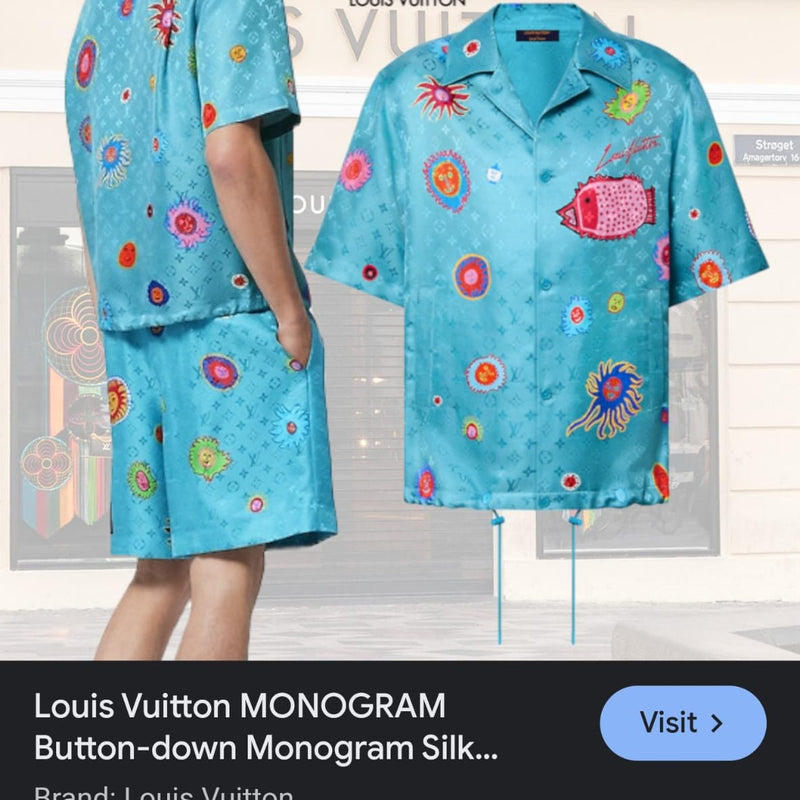 LO.UIS VUITT.ON  Drop Shoulder Shirt