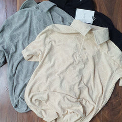 GU.CCI KNITTED POLO TEES
