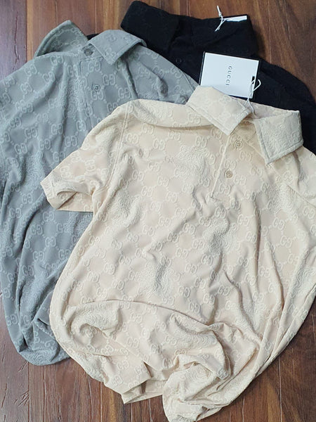 GU.CCI KNITTED POLO TEES