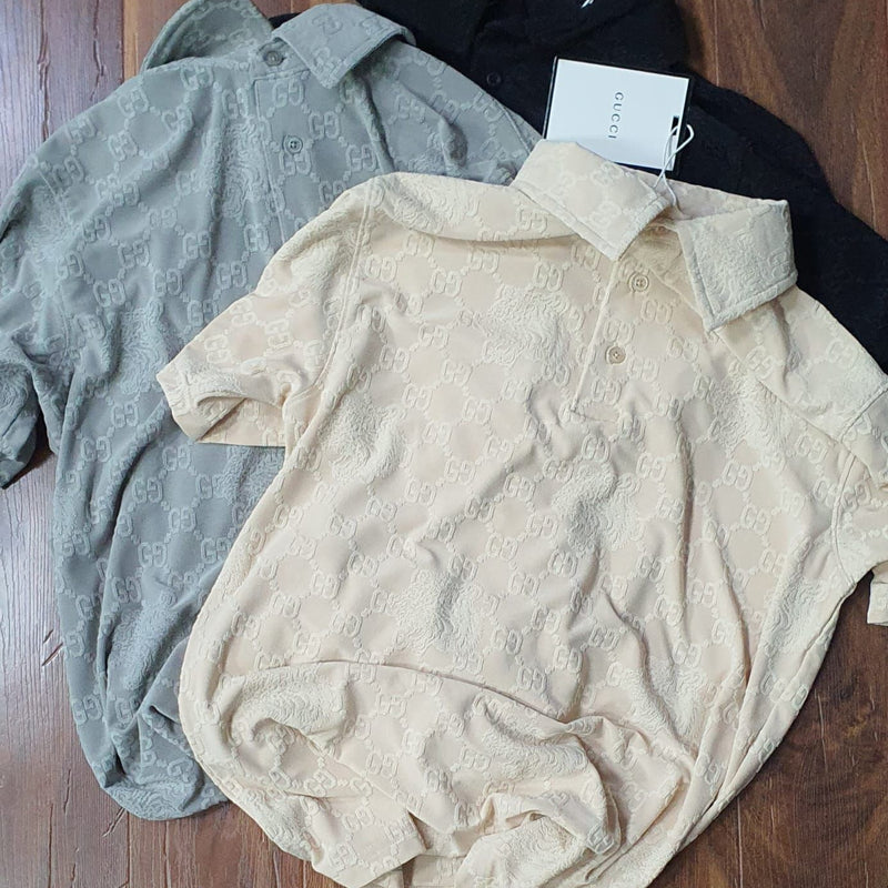 GU.CCI KNITTED POLO TEES