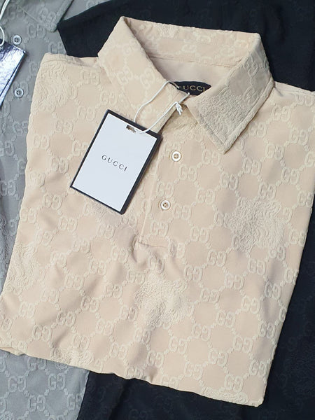 GU.CCI KNITTED POLO TEES