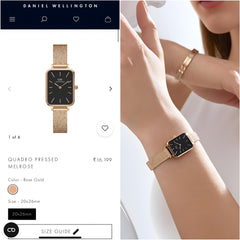 Dani.el Wellin.gton quadro quartz