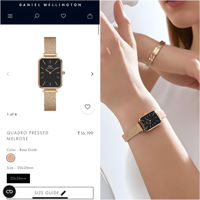Dani.el Wellin.gton quadro quartz