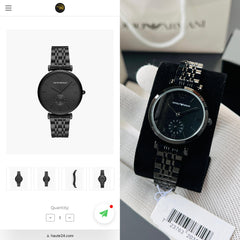 Em.porio Ar.mani 11299 Gianni Black quartz