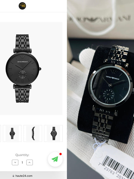 Em.porio Ar.mani 11299 Gianni Black quartz