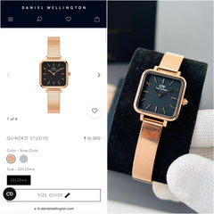 Dani.el Wellin.gton quadro quartz machinery