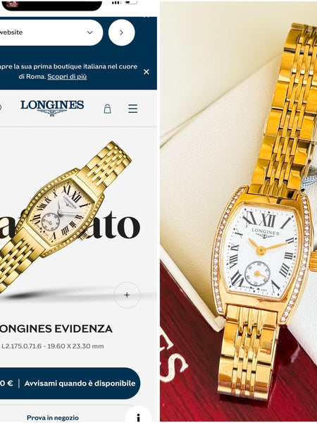 Long.ines evidenza women's quartz