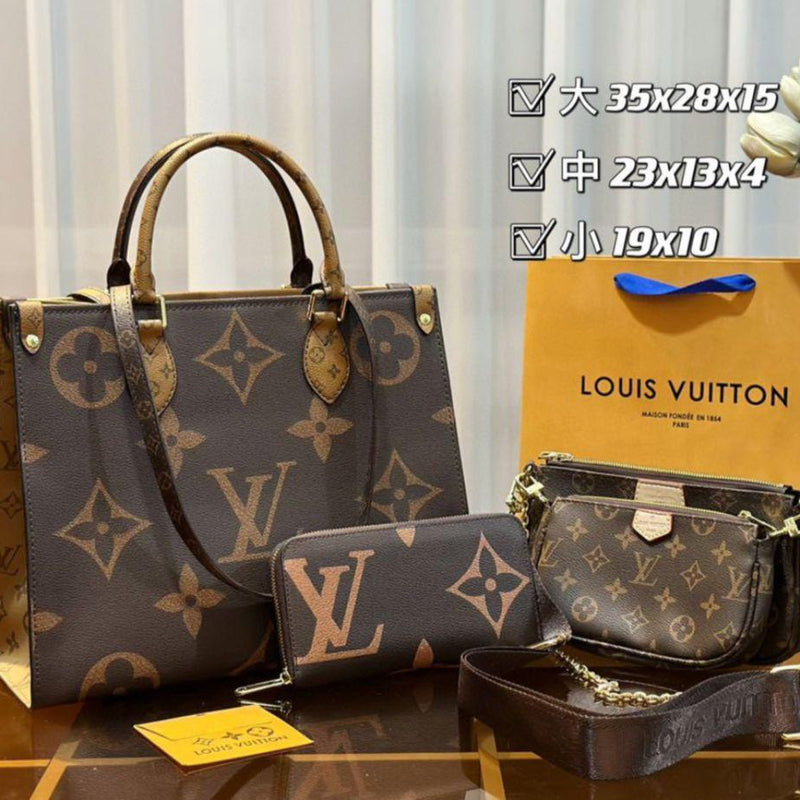 LO.UIS VUIT.TON 3 IN 1 COMBO
LV HANDBAG , SLING AND WALLET