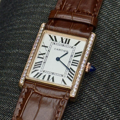 Cart.ier Tank SOLO LIGHT OPALINE DIAL quartz