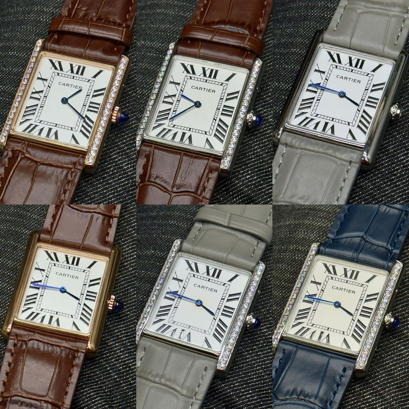 Cart.ier Tank SOLO LIGHT OPALINE DIAL quartz