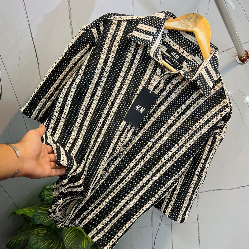 ZAR.A HALF SLEEVE CROSIA SHIRT