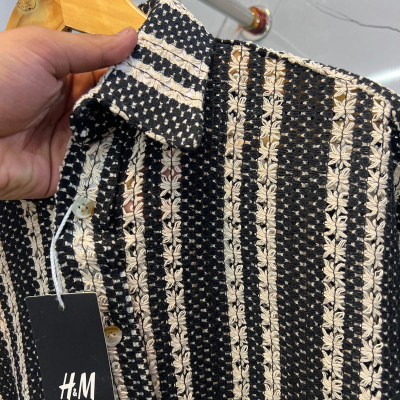 ZAR.A HALF SLEEVE CROSIA SHIRT