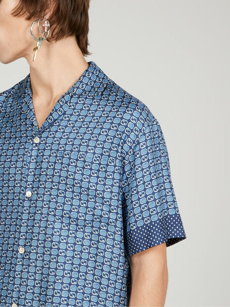 Guc.ci half sleeves hawaii shirt