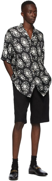 Guc.ci drop shoulder half sleeve shirt