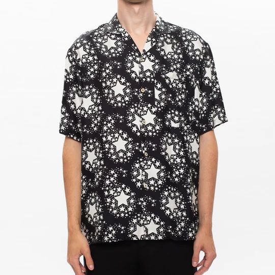 Guc.ci drop shoulder half sleeve shirt