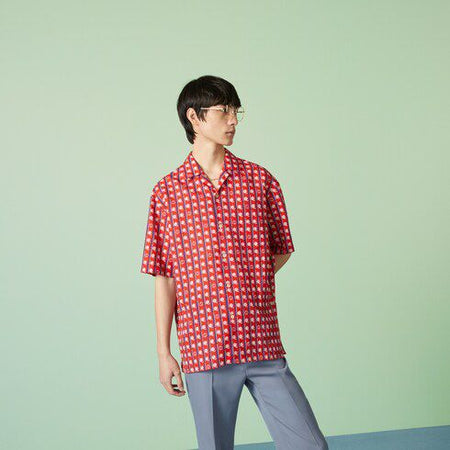GUC.CI INTERLOCKING G PRINT CLOTH shirt