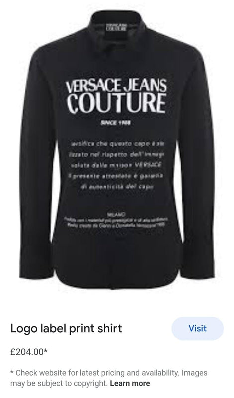 Vers.ace jeans culture shirt