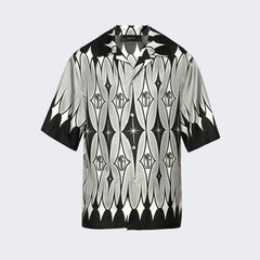 AM.IRI Arygle Printed Short Sleeve Shirt
