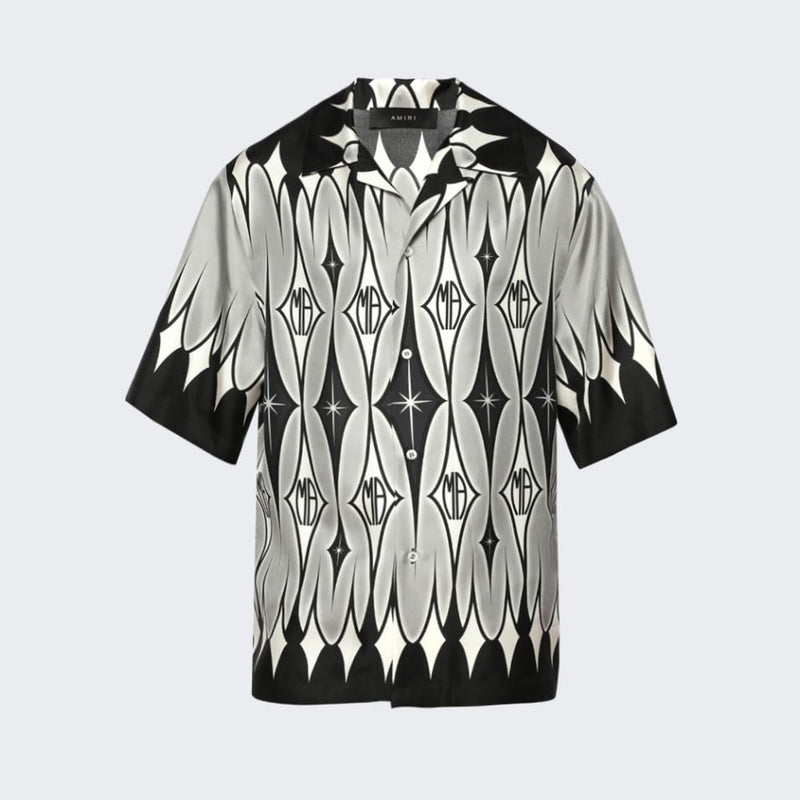 AM.IRI Arygle Printed Short Sleeve Shirt