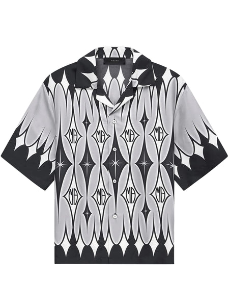 AM.IRI Arygle Printed Short Sleeve Shirt