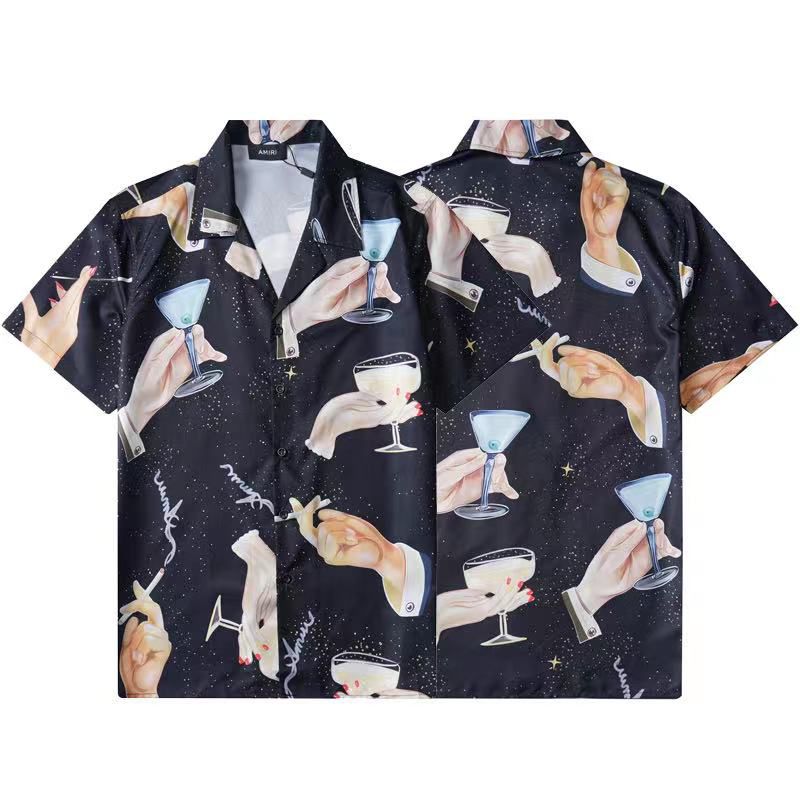 Ami.ri Champagne Bowling Black Shirt