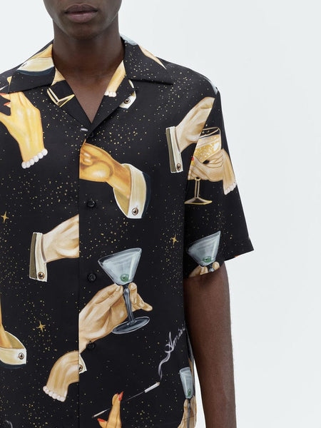 Ami.ri Champagne Bowling Black Shirt