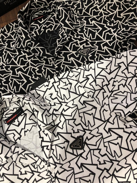 Pra.da Cuban collar shirt