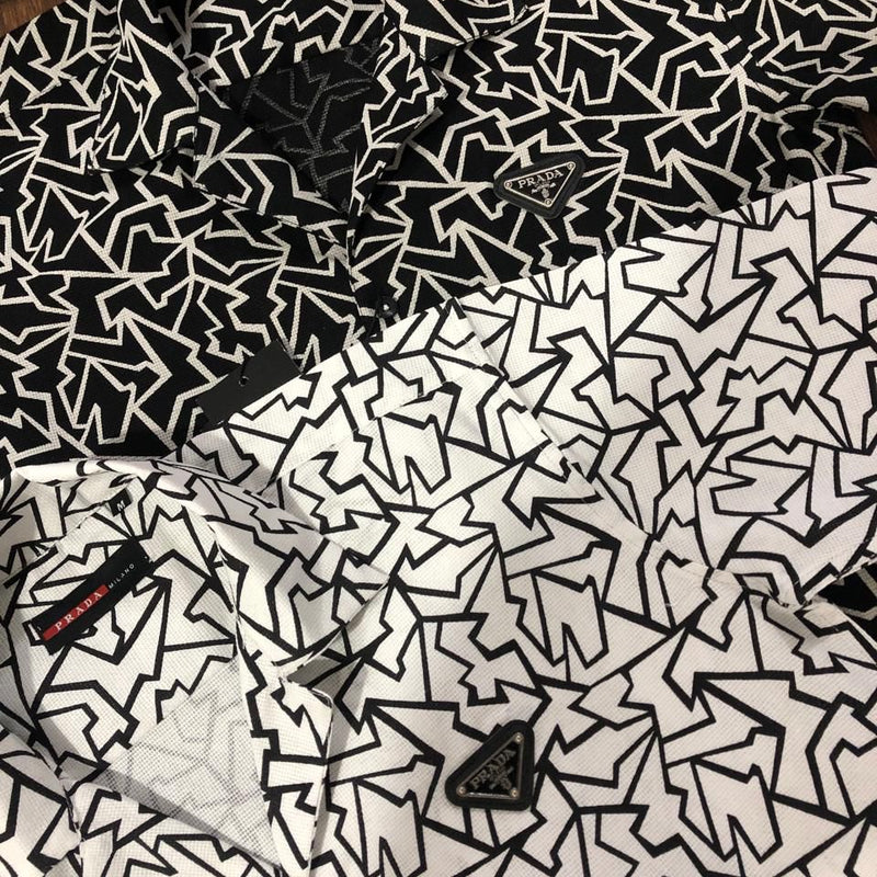Pra.da Cuban collar shirt