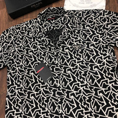 Pra.da Cuban collar shirt